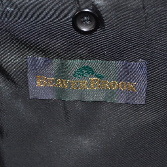 Beaver Brook 42R Sport Coat Blazer Suit Jacket Gra - Picture 7 of 8